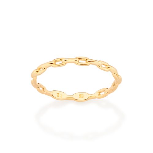 ANEL SKINNY BANHADO A OURO 18K