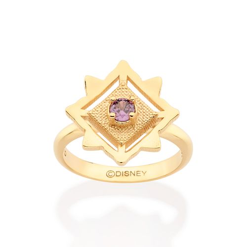 ANEL REINO MÁGICO DE ROSAS BANHADO A OURO 18K COM ZIRCÔNIA