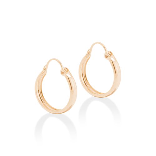 BRINCO ARGOLA BANHADO A OURO 18K