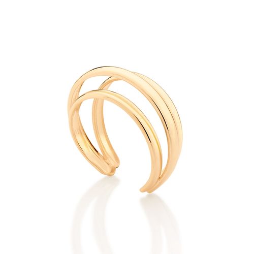 ANEL AJUSTÁVEL BANHADO A OURO 18K