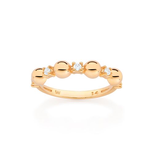 ANEL SKINNY BANHADO A OURO 18K COM ZIRCÔNIAS