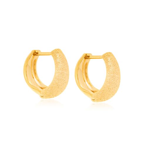 BRINCO BANHADO A OURO 18K FORMATO ARGOLA