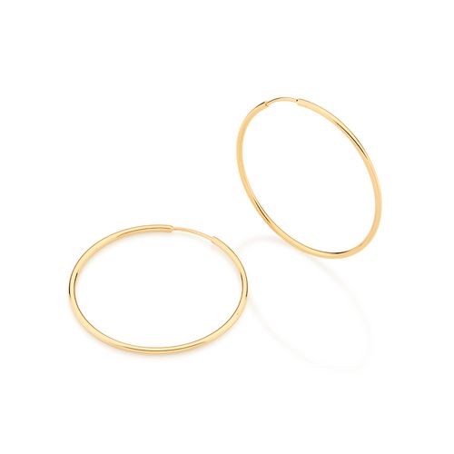 BRINCO BANHADO A OURO 18K FORMATO ARGOLA
