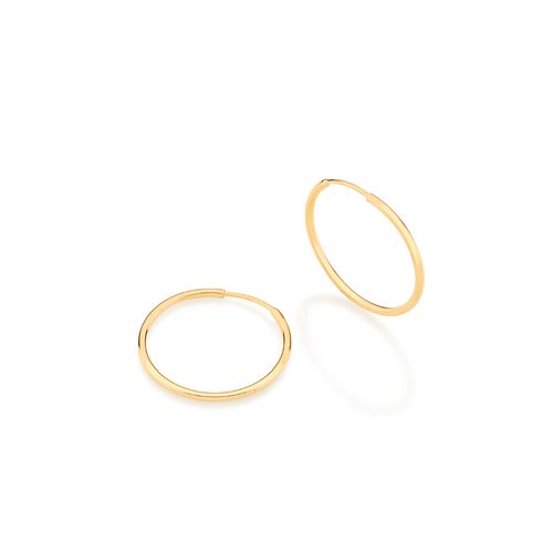 BRINCO ARGOLA BANHADO A OURO 18K