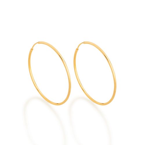 BRINCO ARGOLA BANHADO A OURO 18K