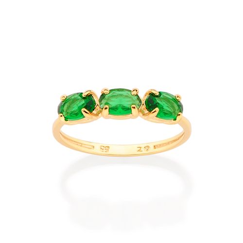 ANEL SKINNY BANHADO A OURO 18K COM CRISTAIS