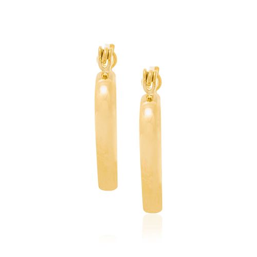 BRINCO ARGOLA CORAÇÃO BANHADO A OURO 18K