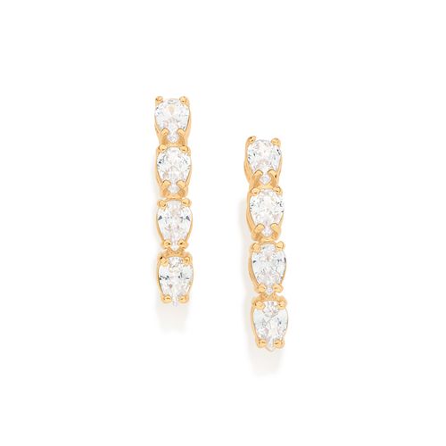 BRINCO BANHADO A OURO 18K COM ZIRCÔNIAS