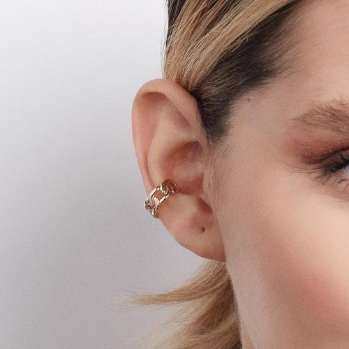 BRINCO PIERCING DE PRESSÃO BANHADO A OURO 18K