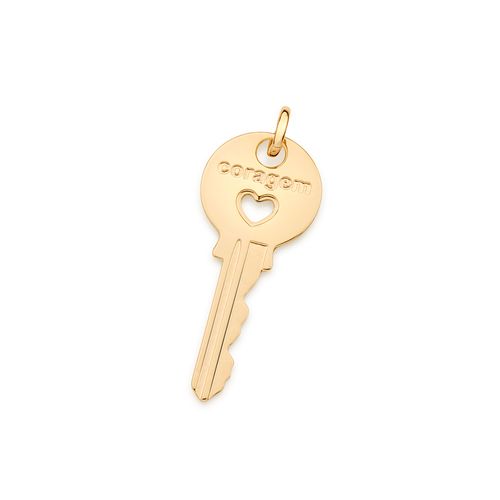 PINGENTE CHAVE BANHADO A OURO 18K