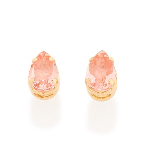 BRINCO INFANTIL BANHADO A OURO 18K COM ZIRCÔNIAS