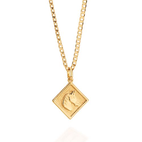 PINGENTE BANHADO A OURO 18K CAVALO