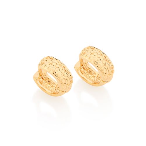 BRINCO ARGOLA BANHADO A OURO 18K