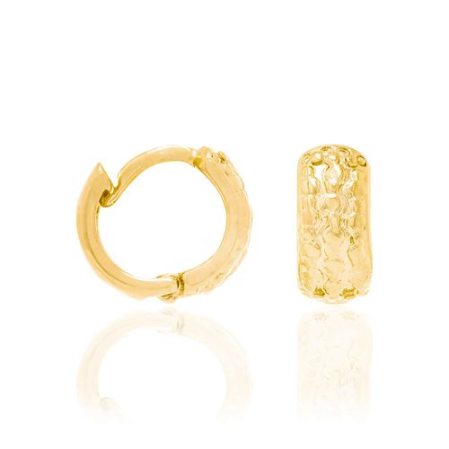 BRINCO ARGOLA BANHADO A OURO 18K
