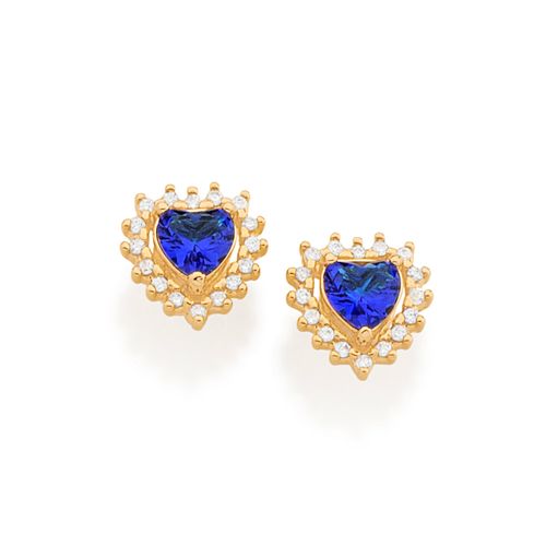 BRINCO CORAÇÃO BANHADO A OURO 18K