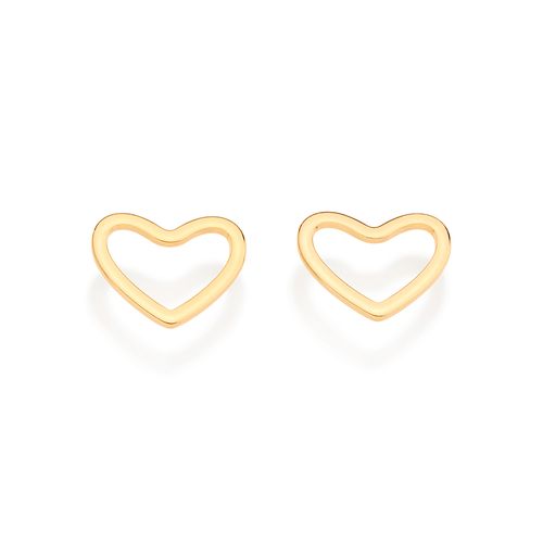 BRINCO CORAÇÃO BANHADO A OURO 18K