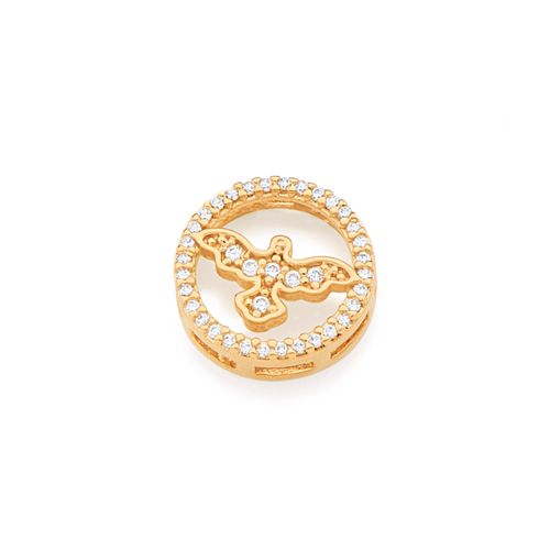 PINGENTE BANHADO A OURO 18K ESPÍRITO SANTO