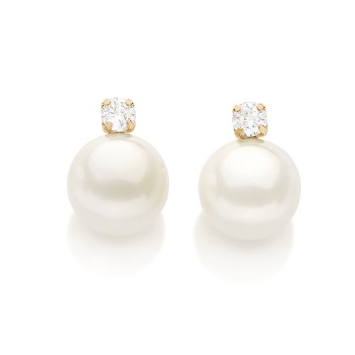 BRINCO BANHADO A OURO 18K COM ZIRCÔNIAS E PÉROLAS SINTÉTICAS