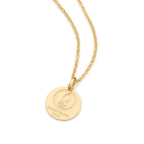 MEDALHA PROFISSÃO ENGENHARIA CIVIL BANHADA A OURO 18K