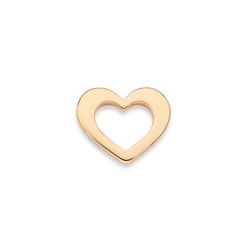 PINGENTE FLUTUANTE CORAÇÃO BANHADO A OURO 18K