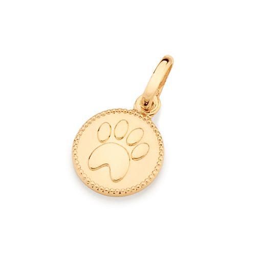 MEDALHA FRENTE E VERSO MÃE DE PET BANHADA A OURO 18K