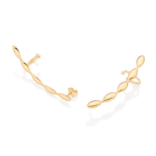 BRINCO EAR CUFF BANHADO A OURO 18K