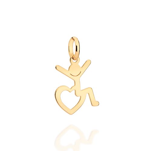 PINGENTE AMOR ESPECIAL BANHADO A OURO 18K