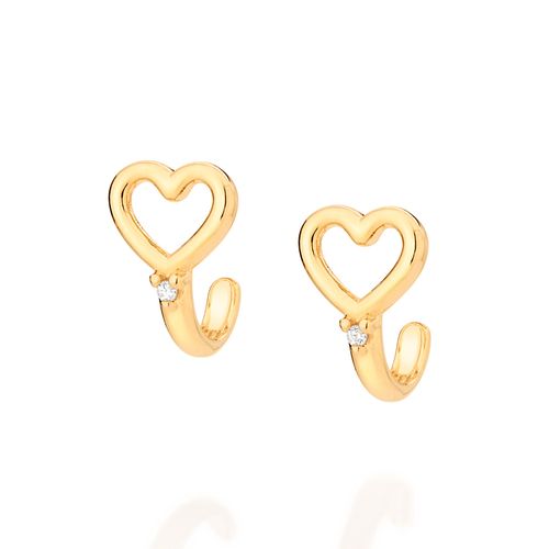 BRINCO BANHADO A OURO 18K COM ZIRCÔNIAS