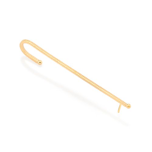 BRINCO EAR CLIMBER BANHADO A OURO 18K