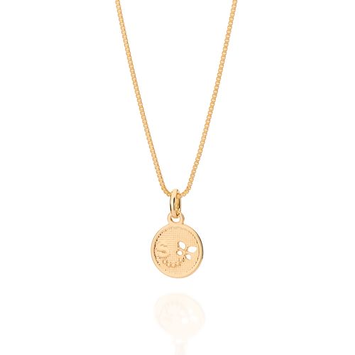 PINGENTE VOO DA BORBOLETA COM LETRA BANHADO A OURO 18K -LETRA S