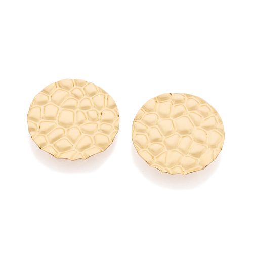 BRINCO BOTÃO BANHADO A OURO 18K