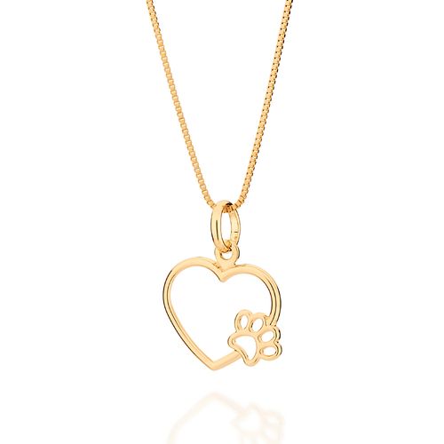 PINGENTE MÃE DE PET BANHADO A OURO 18K