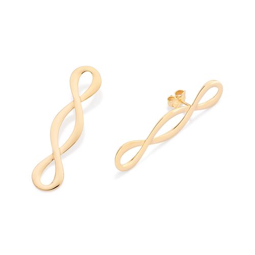 BRINCO ENTRELAÇADO BANHADO A OURO 18K