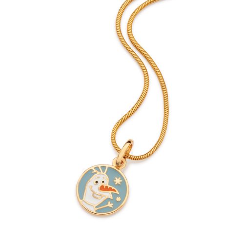 PINGENTE OLAF BANHADO A OURO 18K COM APLICAÇÃO DE RESINA