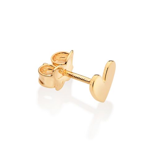 BRINCO ONE CORAÇÃO BANHADO A OURO 18K