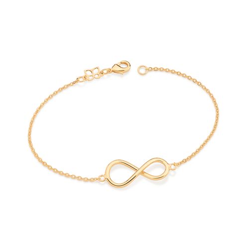 PULSEIRA INFINITO BANHADA A OURO 18K
