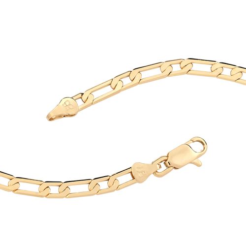 PULSEIRA BANHADA A OURO 18K FORMADA POR FIO ALTERNADO