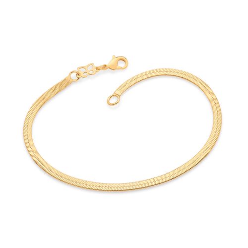 PULSEIRA RABO DE RATO BANHADA A OURO 18K