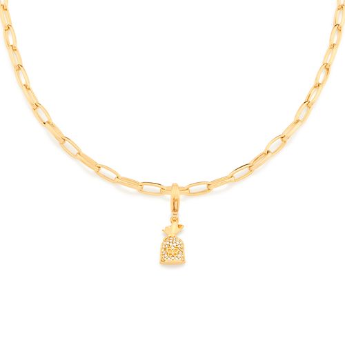 BERLOQUE PROSPERIDADE BANHADO A OURO 18K