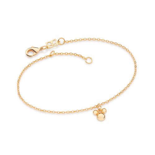 PULSEIRA COM MICKEY BANHADA A OURO 18K