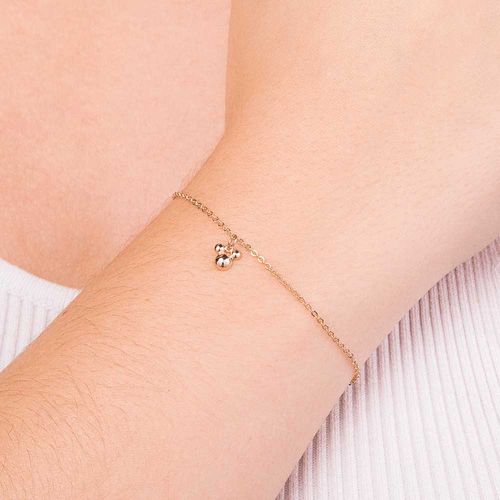 PULSEIRA COM MICKEY BANHADA A OURO 18K