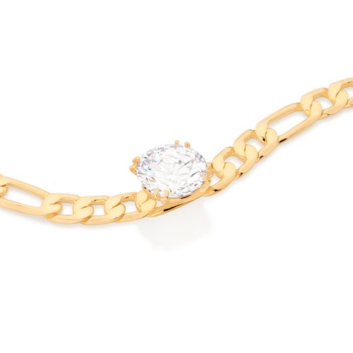 PULSEIRA BANHADA A OURO 18K COM ZIRCÔNIA