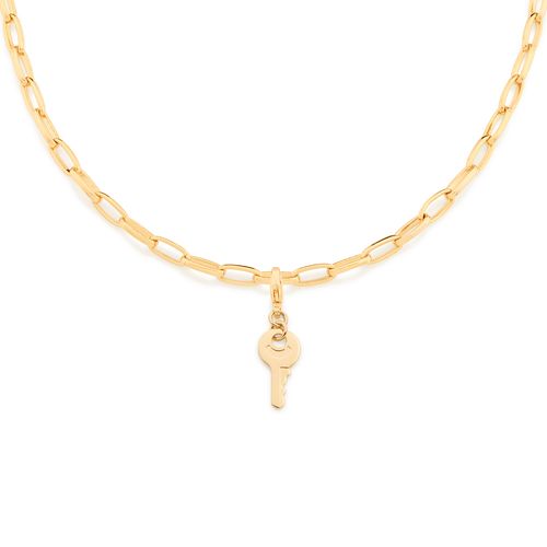 BERLOQUE CHAVE BANHADO A OURO 18K