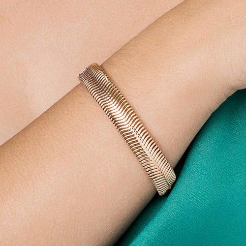 PULSEIRA RABO DE RATO BANHADA A OURO 18K