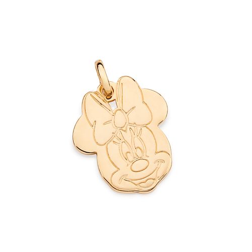 PINGENTE ROSTO DA MINNIE BANHADO A OURO 18K