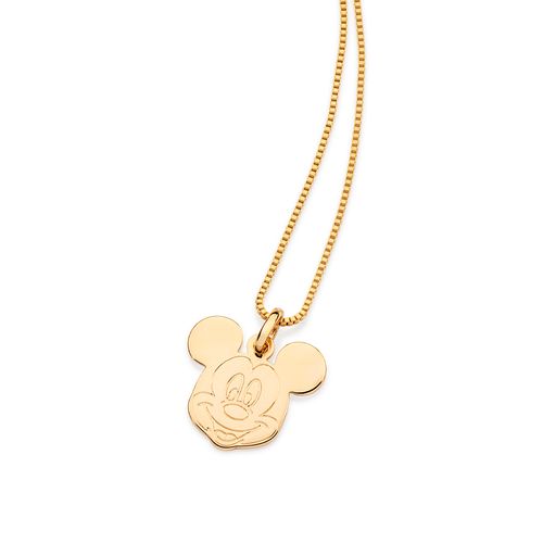 PINGENTE ROSTO DO MICKEY BANHADO A OURO 18K