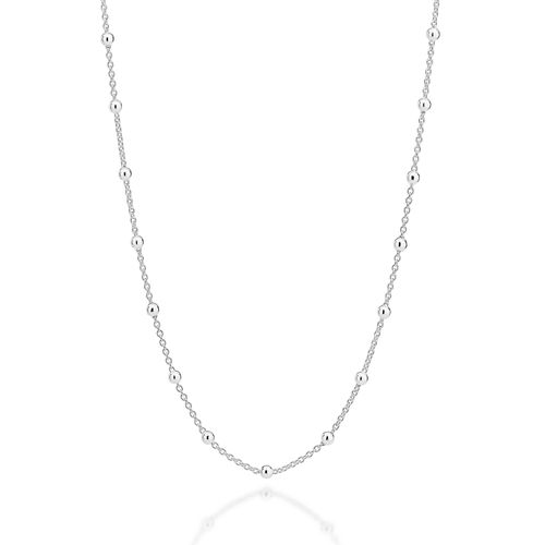 GARGANTILHA COM BOLA DE PRATA MACIÇA 925