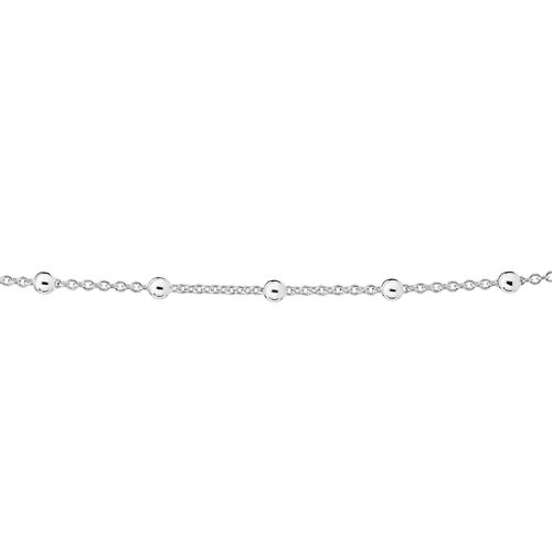 GARGANTILHA COM BOLA DE PRATA MACIÇA 925