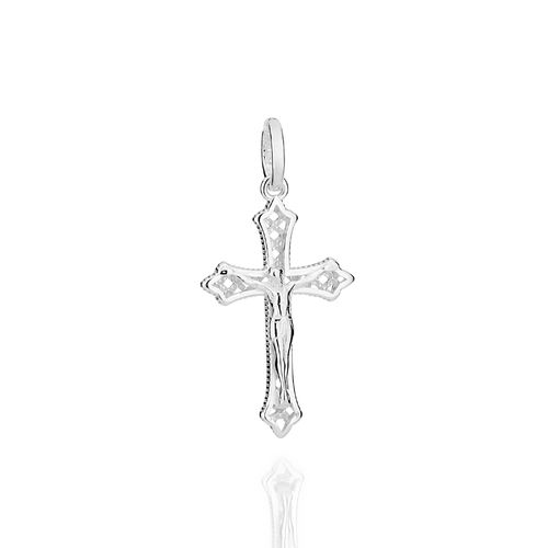 PINGENTE CRUCIFIXO DE PRATA MACIÇA 925