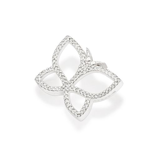 PINGENTE BORBOLETA DE PRATA 925 COM ZIRCÔNIAS